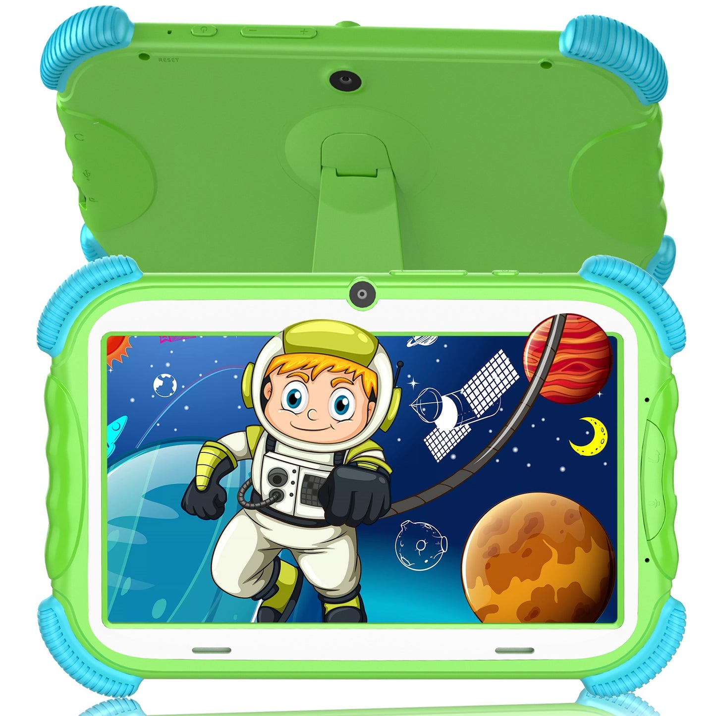 Antemper Kids Tablet for Toddlers,Kids 7 inch Tablets,16GB Wifi Dual Camera,Children’s Learning Tablet,Android 9,Tablet with Leather Case,Google Play Store,Youtube,Netflix,Blue