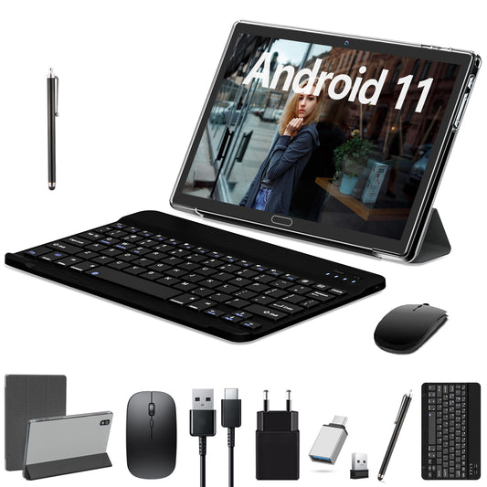 10in Android 11 Tablets 4G LTE Tablet PC with Keyboard 4gb Ram 64gb Rom Arm Octa Core Gps Wifi Bluetooth