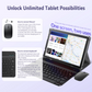 Antemper 10 inch 2024 Latest Android 14 Electronics Tablet, 2 in 1 Tablet With Keyboard And Mouse, 1280 * 800 FHD Display, Octa Core, 8GB RAM+128GB ROM, 7000mAh, 5MP+13MP Camera