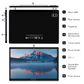 Android 11 Tablet 10.1 inch 4G LTE 4GB RAM+64GB ROM Phone Tablet with Keyboard, IPS HD Screen 8-Core, 13MP + 5MP
