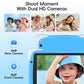Kids Tablet,10.1 Inch Android 15 Toddler Tablet with Case,8GB RAM 64GB ROM Tableta,APP Preinstalled,Parent Control,Kids Education Children Tablet with WiFi,Blue