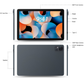 Android 14 Tablet with Keyboard, 14GB RAM+128GB ROM, 8MP+13MP Camera, 4G LTE, Unisoc T606 8-Core Processor