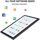 Suminoc 2 in 1 Android Tablet, 10 Inch Android 11 Tablets with Keyboard Mouse Case Stylus Quad Core 4GB Ram 64GBRam 128GB Expandable, 5G WiFi Tablet IPS HD Bluetooth